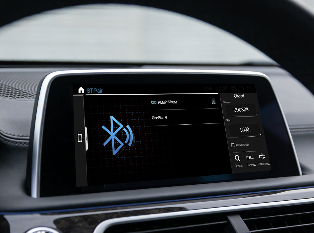 Why isn't the Bluetooth feature on the screen I purchased working?