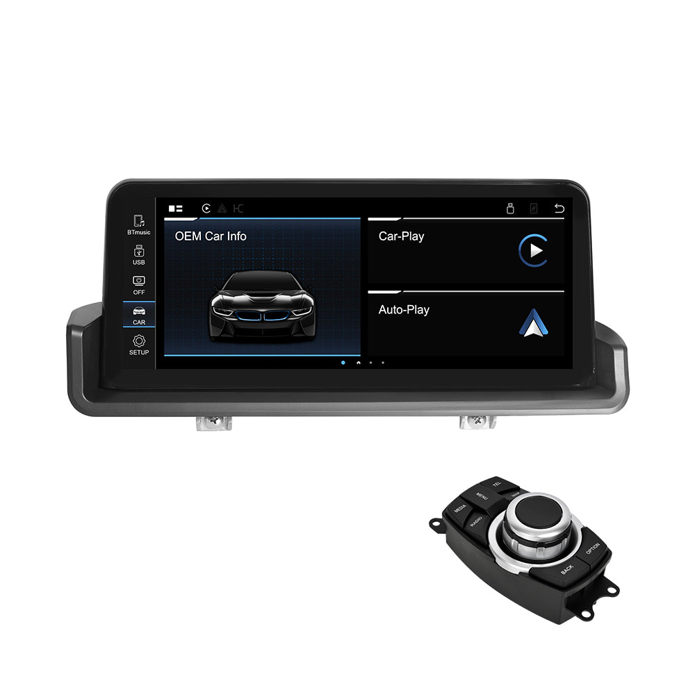 PEMP (9273) 10.25" Linux Screen for BMW E90 E93 Wired and Wireless CarPlay Retrofit Android Auto Display Mirror Link Car Radio Bluetooth Video Player Head Unit (2006-2012）