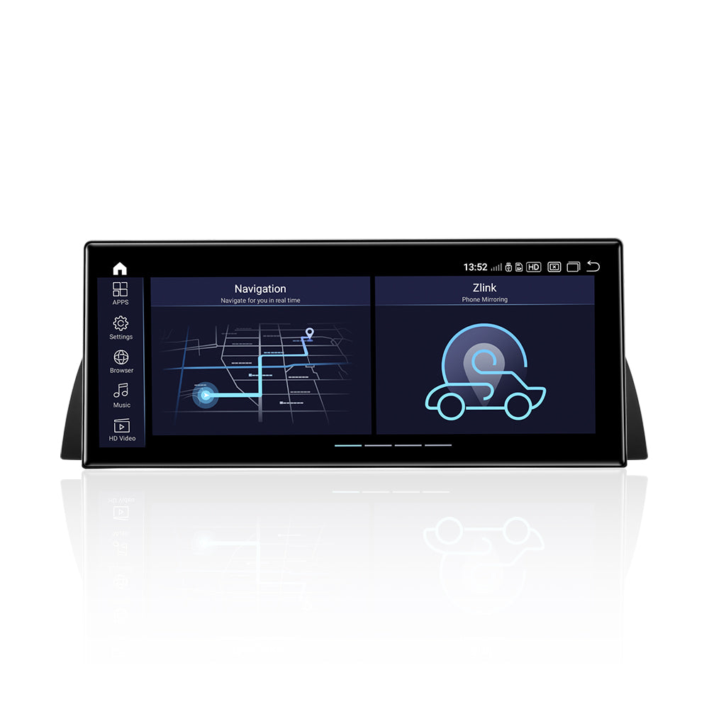PEMP (5607) Ultra-Thin 12.3" Qualcomm Snapdragon 680 8 Cores Android Screen, for BMW E65 E66 CCC Android 14 Wireless and Wired CarPlay Android Auto Calls Using The OEM Microphone Monitor（2005-2009）