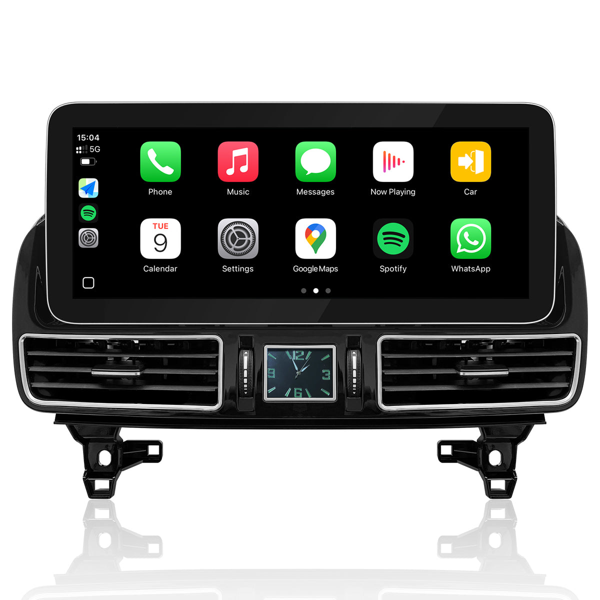 PEMP (7L29) W166 X166 Linux HD Touch Screen 12.3" CarPlay Android auto, for Mercedes Benz GLE GLS Class NTG 5.0 Use OEM BT Calls Music 2016-2019