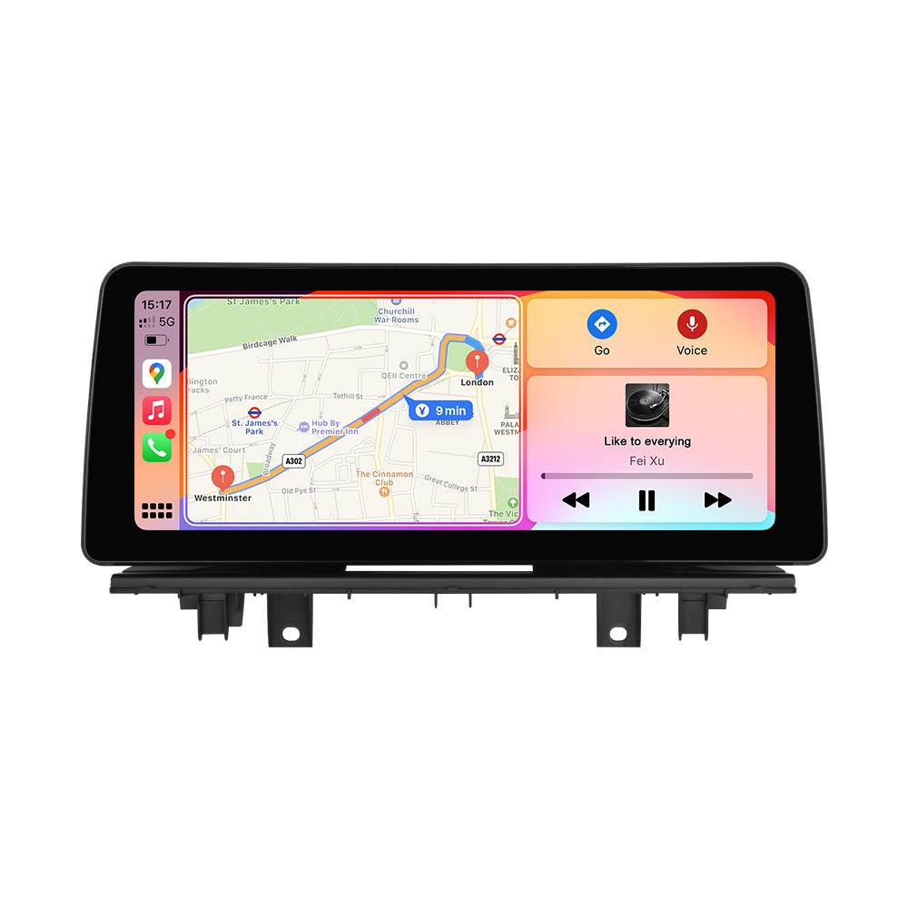 PEMP (9559) Linux 12.3" Screen for BMW X1 F48 EVO Wired and Wireless Apple CarPlay Retrofit Android Auto use The OEM Bluetooth 2018-