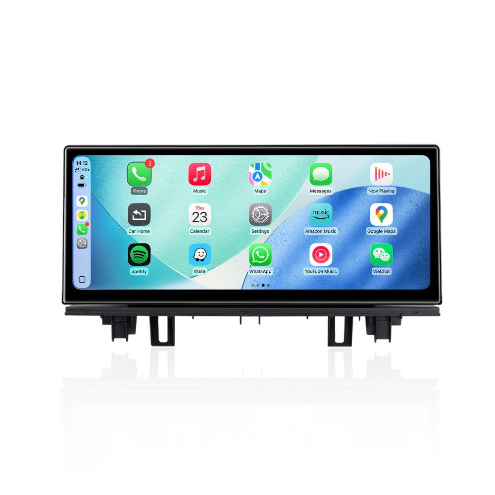 PEMP 12.3-inch screen for BMW X1 F48 EVO: CarPlay, Android Auto navigation.