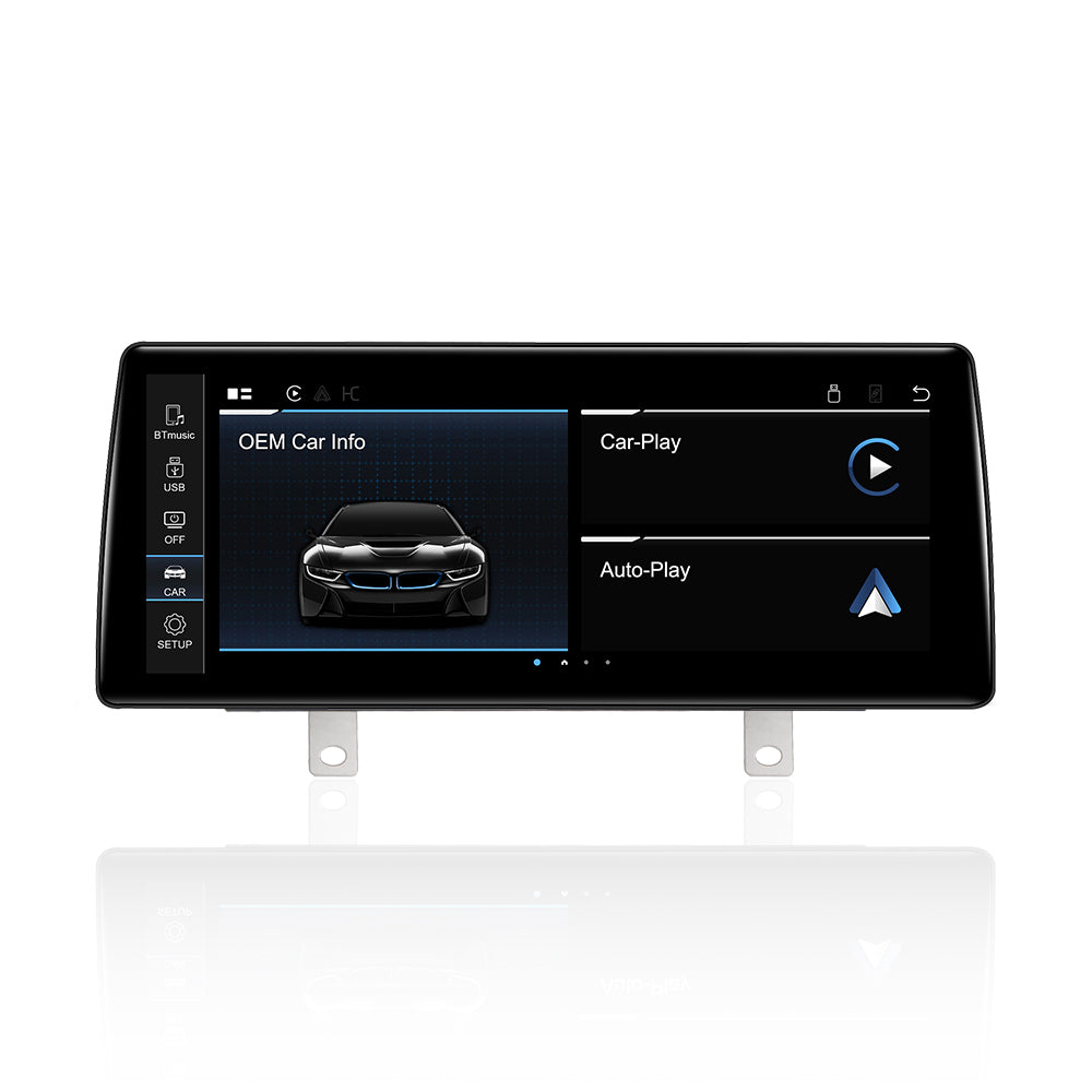 PEMP (9013) Ultra-Thin Linux 10.25" Screen for BMW F30 F31 F32 F33 F34 F35 NBT CIC Wired and Wireless Apple CarPlay (ios 26) Retrofit Android Auto use The OEM Bluetooth (2012-2017)