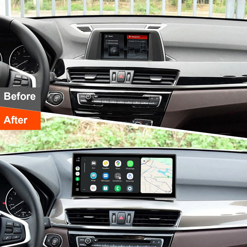 PEMP (5809) Ultra-Thin 12.3" Qualcomm Snapdragon 680 8 Cores 8+128GB Android Screen, for BMW X1 F48 X2 F49 EVO Android 14 Wireless and Wired CarPlay Android Auto Monitor (2018-)