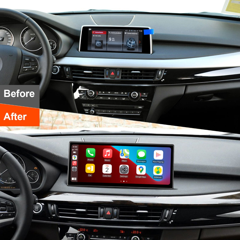 PEMP (9555) Ultra-Thin Linux 12.3" Screen for BMW F15 F16 EVO Wired and Wireless Apple CarPlay Retrofit Android Auto use The OEM Bluetooth 2017-