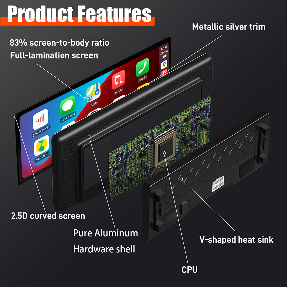 BMW F10 F11 CarPlay Android Auto Screen | 12.3