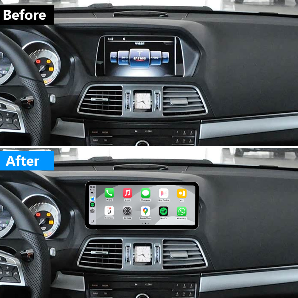 PEMP (S093) W207 Ultra-Thin Android 13 12.3" Screen Car Radio Screen Snapdragon 8-core CPU for Mercedes-Benz 2015-2016 NTG5.0 E Class