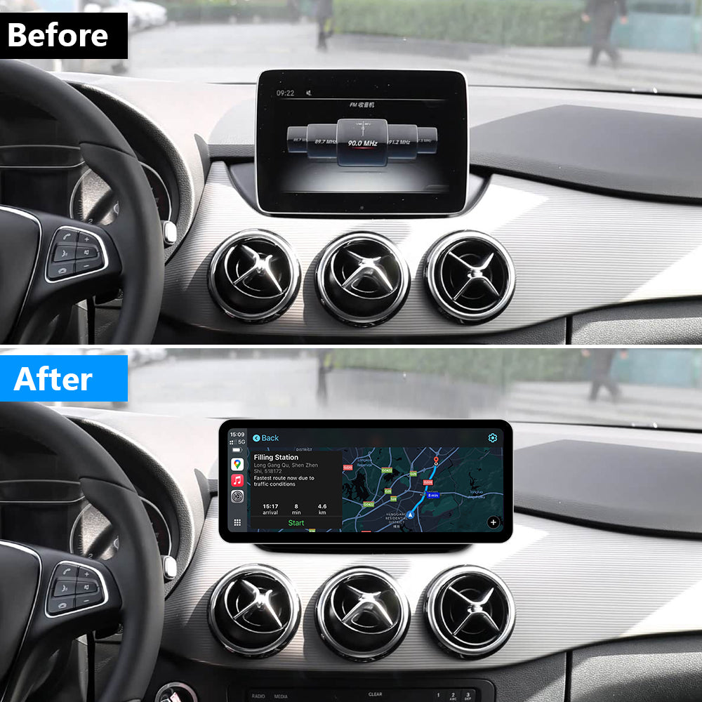 PEMP (S020) W246 Ultra-Thin Android 13 12.3" Screen Car Radio Screen Snapdragon 8-core CPU for Mercedes-Benz 2015-2019 NTG5.0 B Class