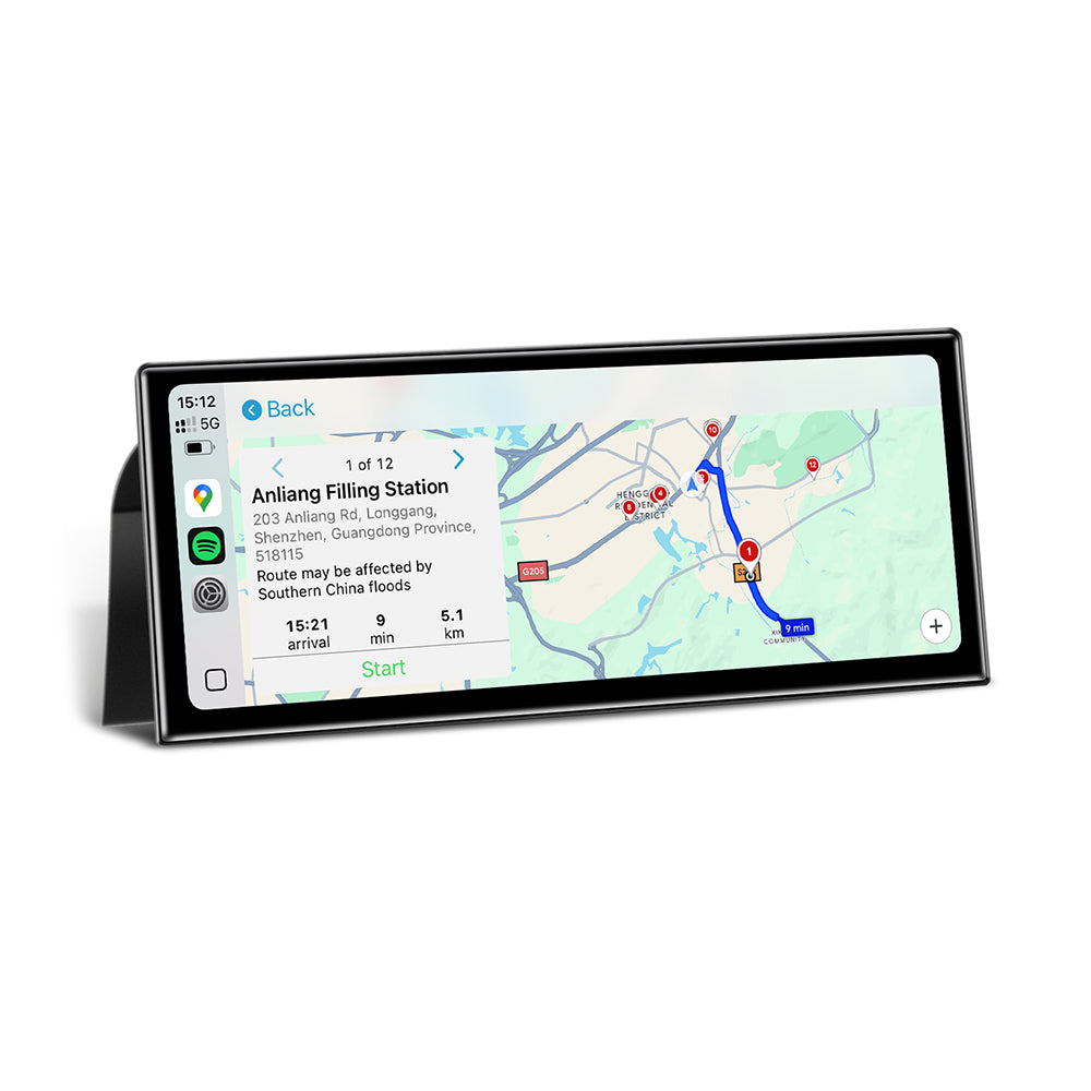 PEMP (9610) Ultra-Thin 12.3" Linux Screen, for BMW 5 Series E60 E61 CCC Wireless and Wired CarPlay Android Auto Calls(2005-2010)