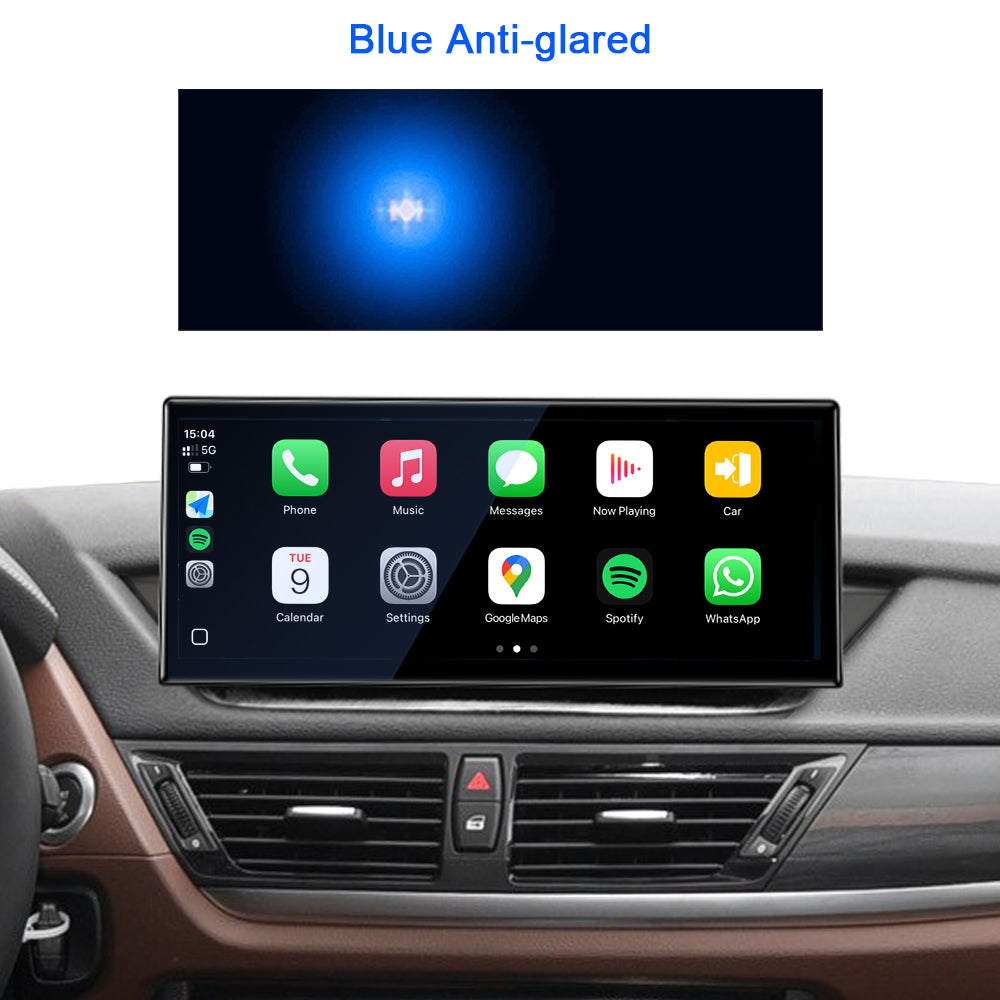 PEMP Ultra-Thin 12.3" Linux Screen for BMW X1 E84, Blue Anti-glared display with CarPlay.